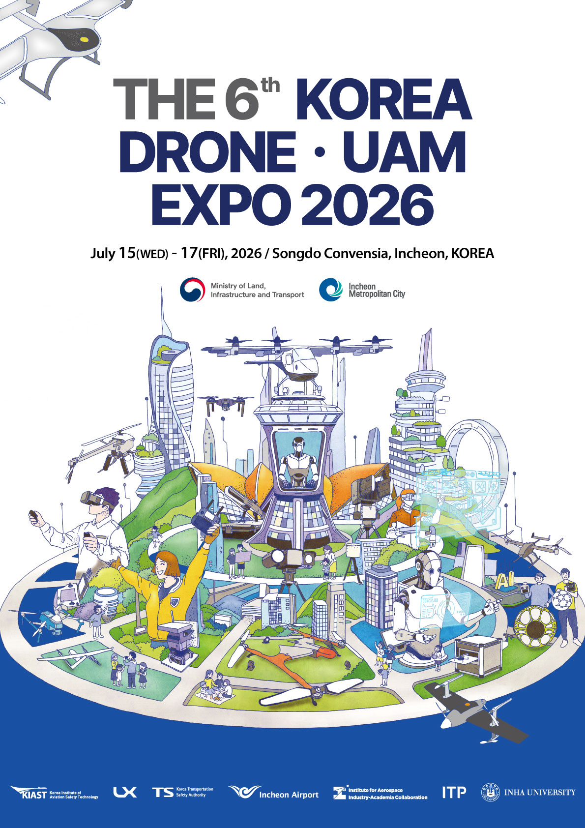 The 6th Korea Drone · UAM EXPO 2026 포토이미지